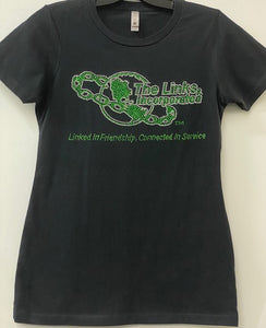 Links Rhinestone Fitted logo  (Size up)