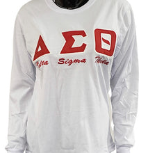 Load image into Gallery viewer, Delta Long Sleeve Applique&#39; T-shirt