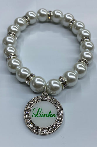 Links Pearl Stretch Bracelet #1