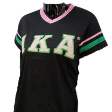 Load image into Gallery viewer, AKA V-neck Stripe T-shirt