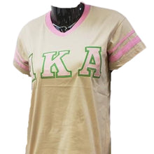Load image into Gallery viewer, AKA V-neck Stripe T-shirt