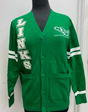 Load image into Gallery viewer, LINKS Varsity Cardigan (Size Up)