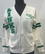 Load image into Gallery viewer, LINKS Varsity Cardigan (Size Up)