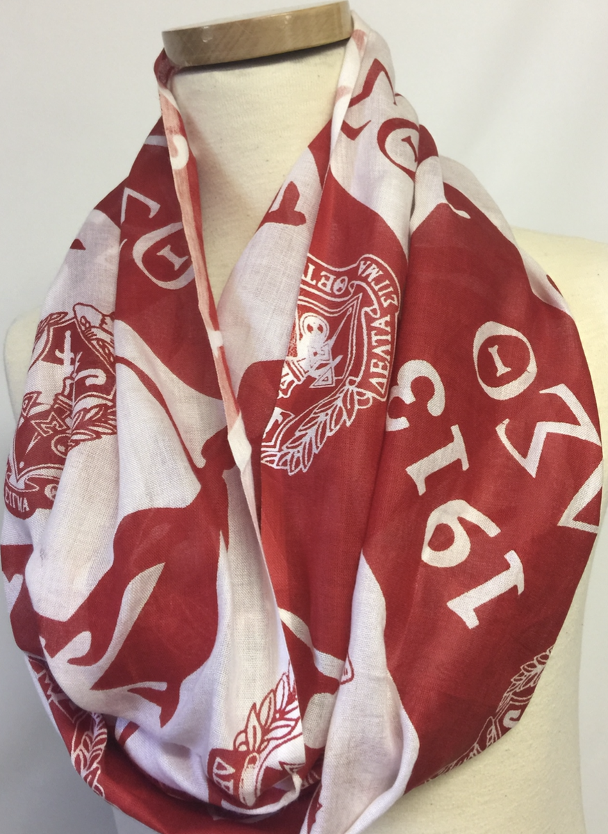 Delta Sigma Theta Infinity Scarf – Greek Apparel and More