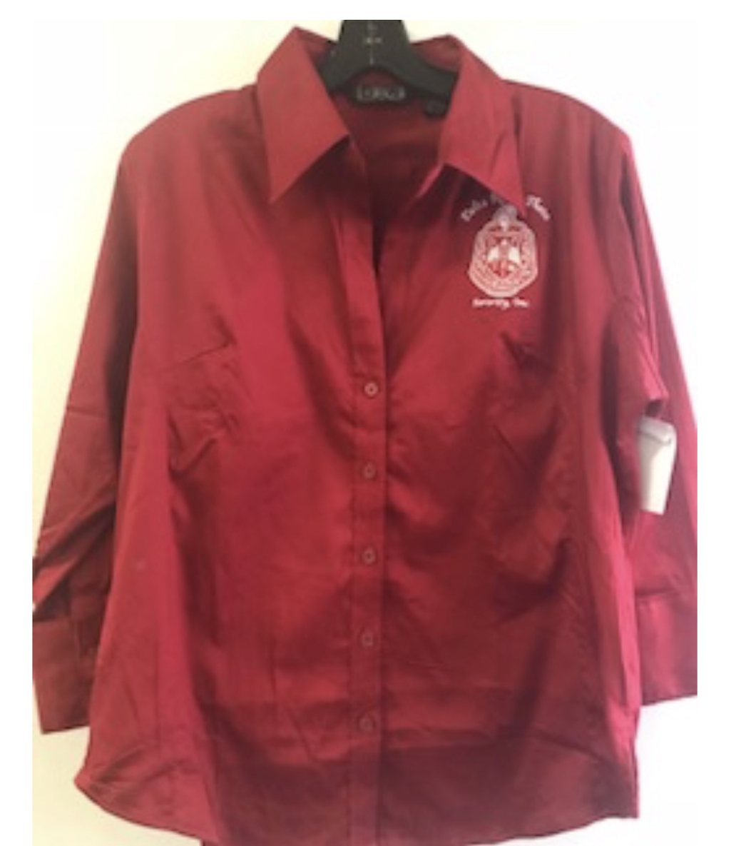 Delta Sigma Theta Button Down Shirt
