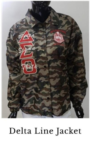 Delta Sigma Theta Camouflage Line Jacket