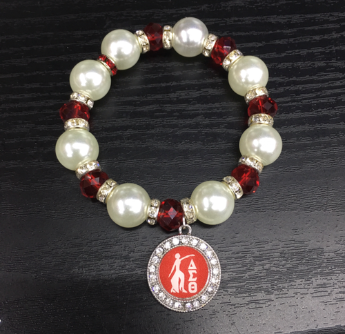 Delta Sigma Theta Fortitude Pearl Bracelet