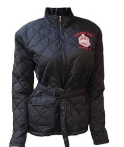 Delta Quilted Riding Jacket  with Belt (Size up)