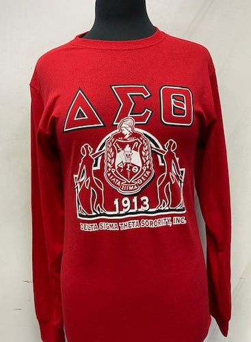 Delta Long Sleeve Crest T-Shirt