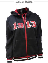 Load image into Gallery viewer, Delta Zip Fleece Hoodie