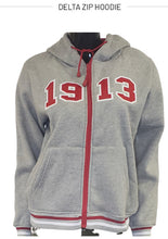 Load image into Gallery viewer, Delta Zip Fleece Hoodie