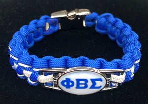 Phi Beta Sigma Braided Bracelet