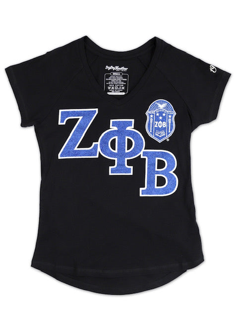 Zeta Glitter V-neck Shirt