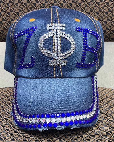 Zeta Phi Beta Bling cap