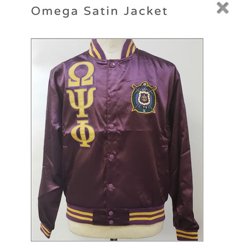 Omega Psi Phi Satin Jacket