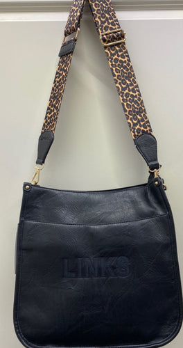 LINKS Shoulder Bag w/ Leopard Guitar Strap