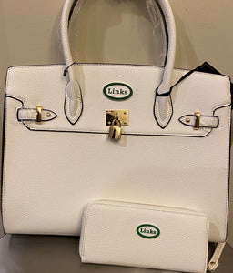 Links White Bag with Matching Wallet