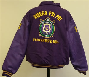 Omega Varsity Jacket (Size Up)