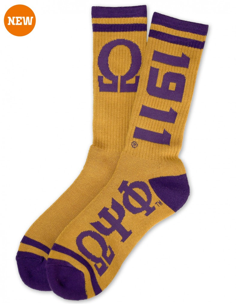 Omega Psi Phi Socks