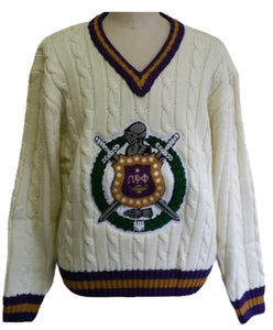 Omega V-neck Pullover Sweater