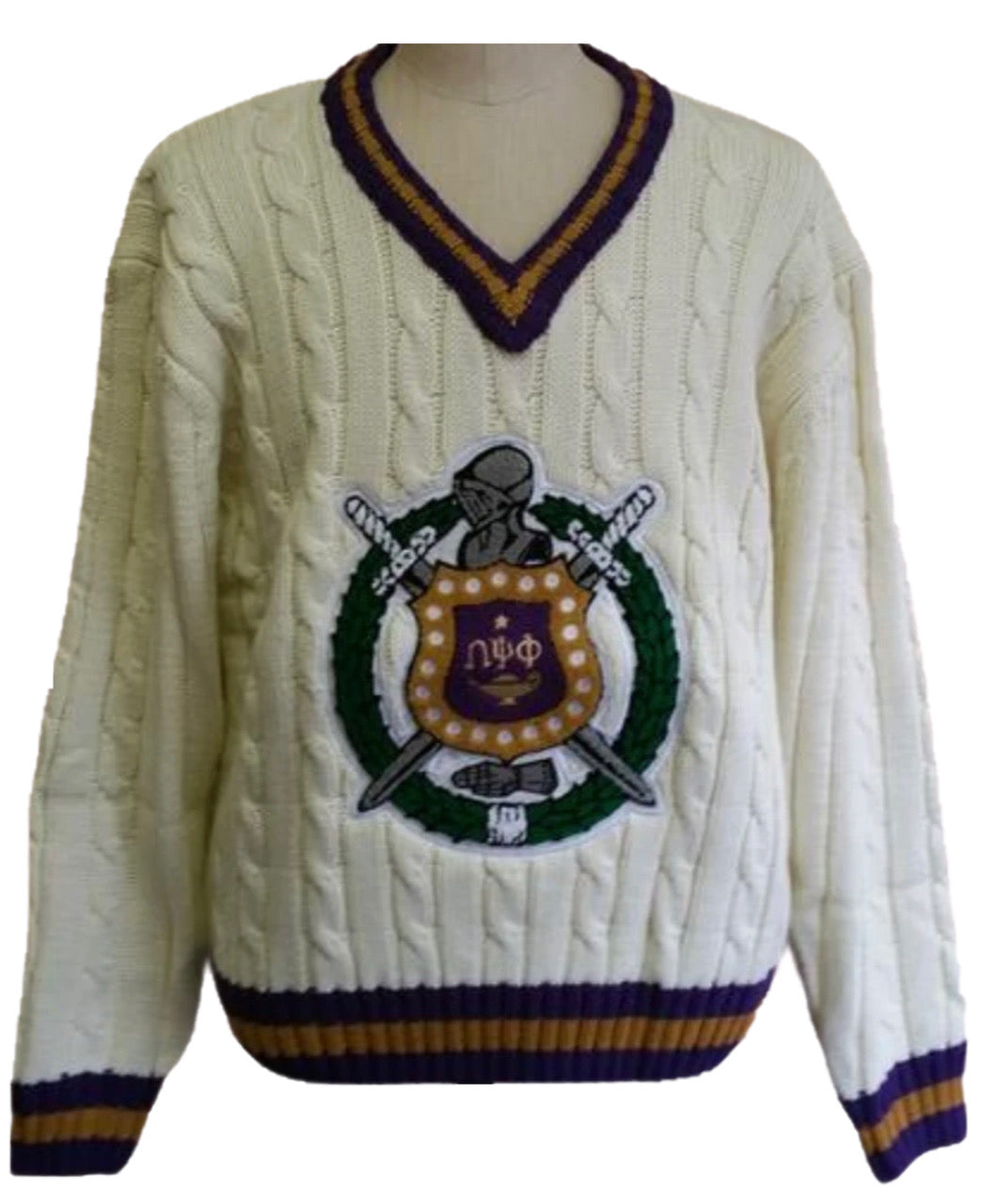 Omega V-neck Pullover Sweater