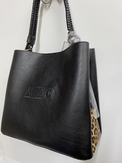 Black Delta Bag w/ Leopard Print