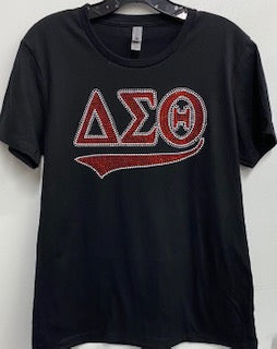 Delta Tail Fitted Bling Tee